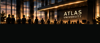 Illustrative image of colleagues gathered together in warm light